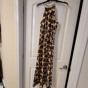 DW3 for David Warren leopard long dress size 10